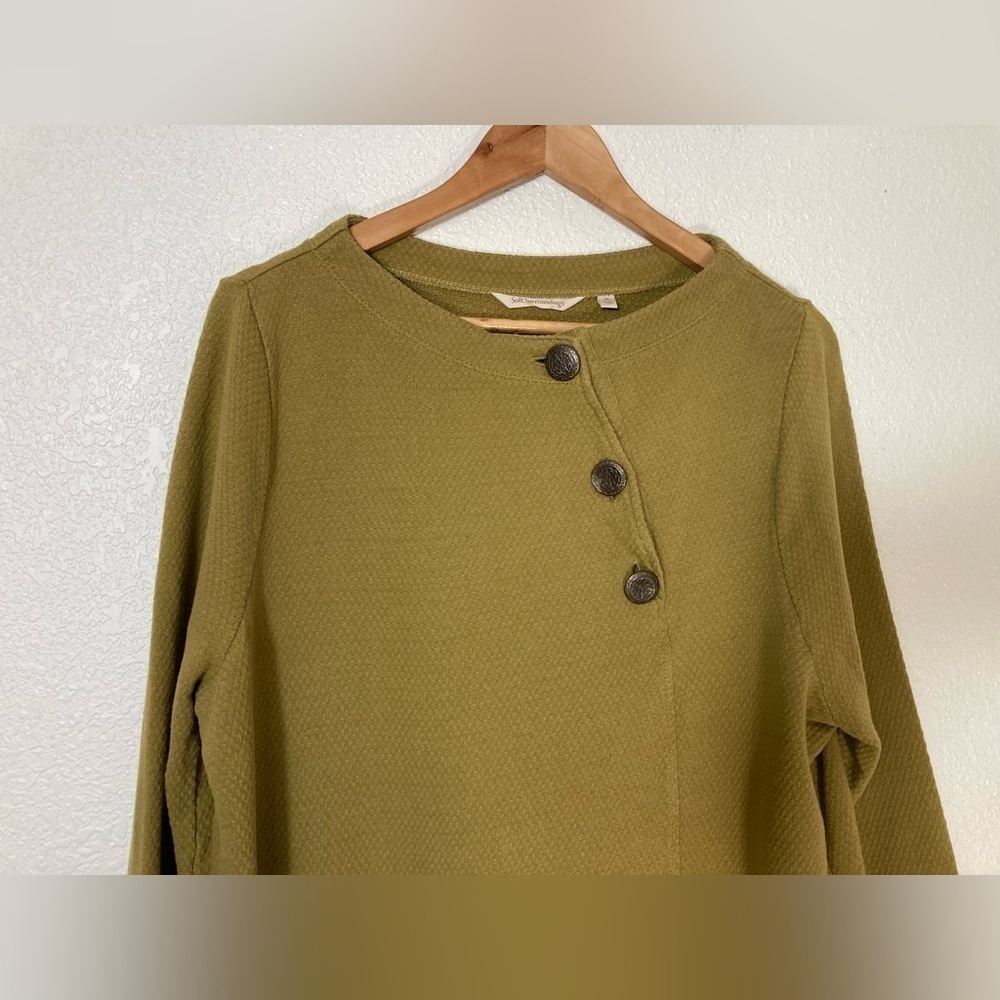 Soft Surroundings Maru Button Pullover Sweater Si… - image 5